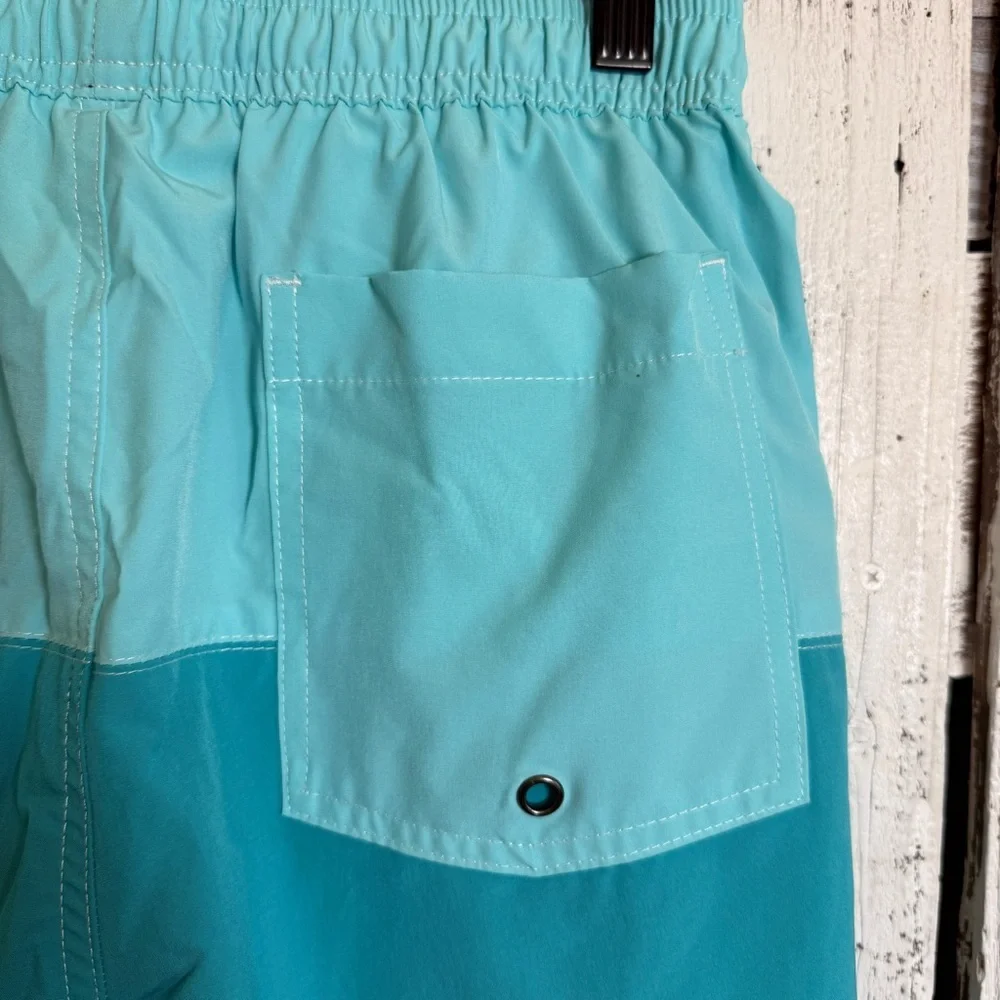 Sonoma Swim Trunks Board Shorts Men’s Size Small Turquoise Lined Beach Lake Pool